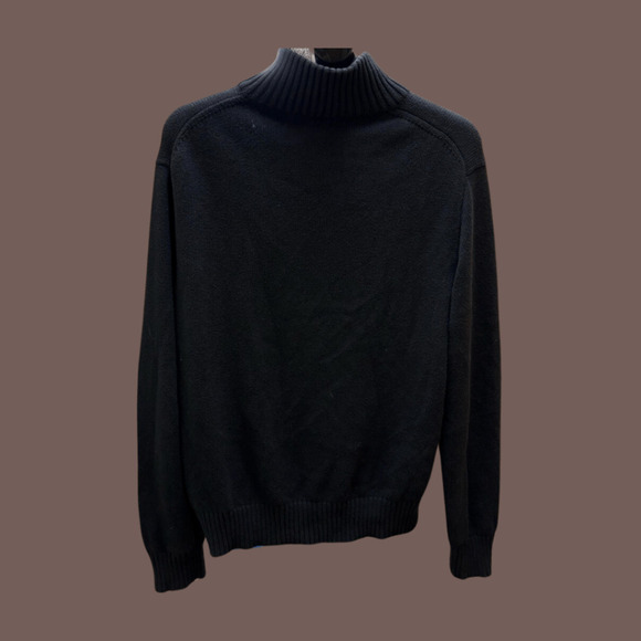Polo Ralph Lauren Sweater | Black Cotton Knit | Size L | Vintage - Picture 3 of 4
